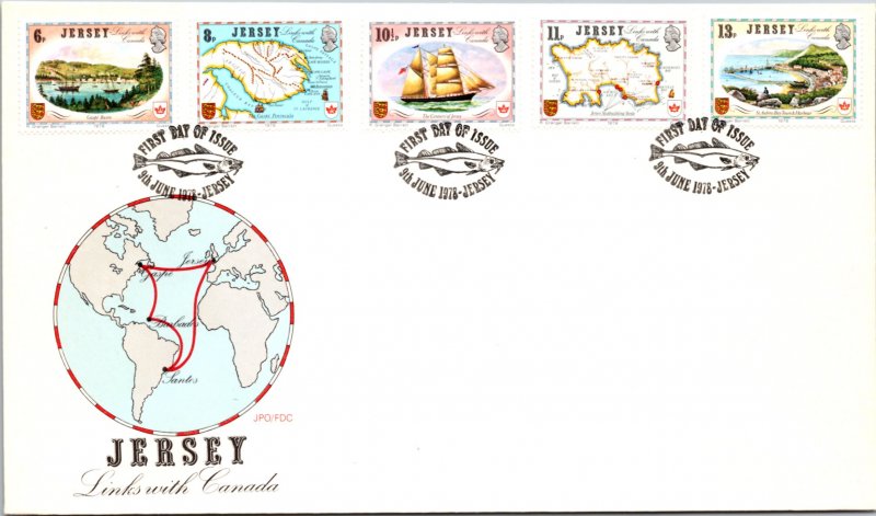 Jersey, Worldwide First Day Cover, Ships