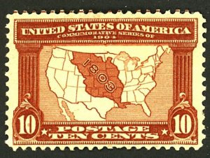 U.S. #327 MINT NG LARGE THINS