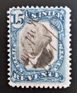 US Revenue Stamp - Scott# R110 15c     Free Shipping / Make Offer 