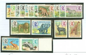 Swaziland #160-174/259-260 Mint (NH) Single (Complete Set) (Wildlife)