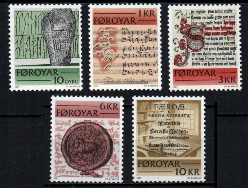 Faroe Islands # 65 - 69 MNH VF 