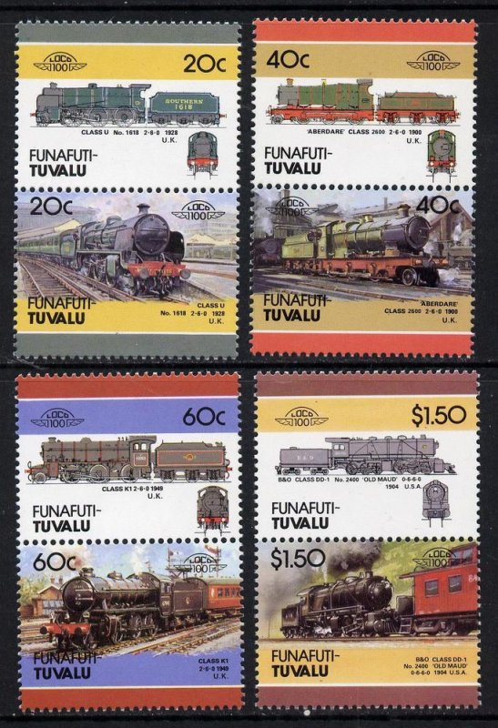 Tuvalu - Funafuti 1986 Locomotives #4 (Leaders of the Wor...