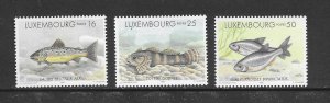 FISH - LUXEMBOURG #981-3 MNH