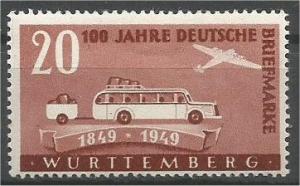 WURTTEMBERG, 1949, MH 20pf Designs as in Baden Scott 8N39 mark