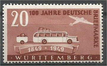 WURTTEMBERG, 1949, MH 20pf Designs as in Baden Scott 8N39 mark