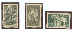 France #B158-B160 Unused Single