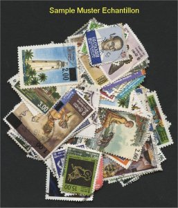 SRI LANKA, 100 DIFFERENT STAMPS- like received!