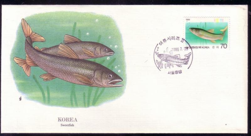 Korea FDC SC# 1417 Sweetfish L215