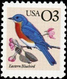 U.S.#2478 Eastern Bluebird 3c Single,MNH. '1991'