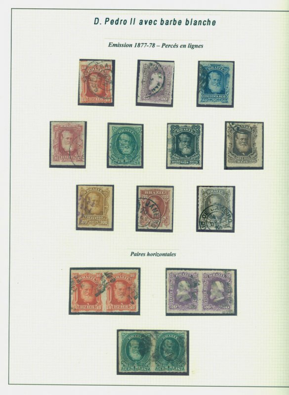 BRAZIL 1866/88  EMPIRE - Dom Pedro small specialized collection