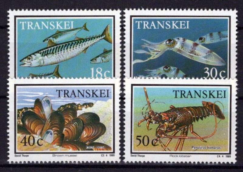 South Africa Transkei 223-226 MNH Marine Life Fish Lobsters ZAYIX 0424S0114M