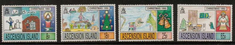 ASCENSION SG587/90 1992 CHRISTMAS MNH