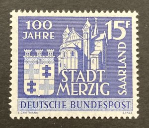 Saar  1957 #285, Town of Merzig, MNH.