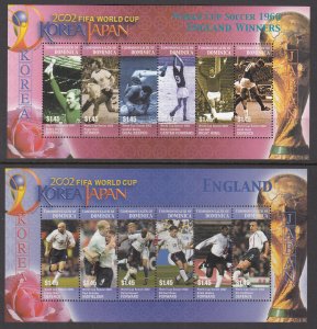 Dominica 2440-2441 Soccer Souvenir Sheets MNH VF
