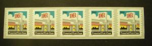 Scott 3208A, 25c Diner, PNC5 #33333, square shoulders, MNH