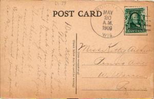 United States Wisconsin Modena 1909 4a-bar  1862-1957  PC.