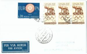 71014 - ITALY - Postal History - FIRST FLIGHT:  ROME / CAMBODIA - # 445 DB 1961