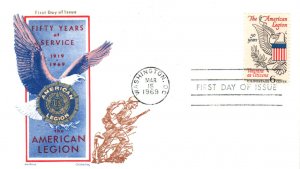 #1369 American Legion Overseas Mailer FDC