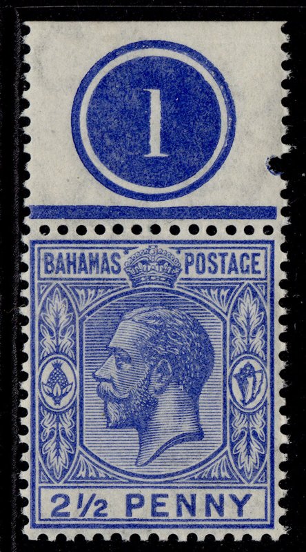 BAHAMAS GV SG84, 2½d ultramarine, NH MINT. CONTROL