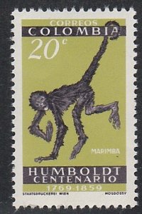 Colombia # 715, Spider Monkey, Mint NH