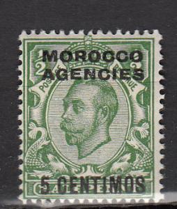 Great Britain - Morocco - 1912 KGV 5c on 1/2p Sc#46 - MH (9692)