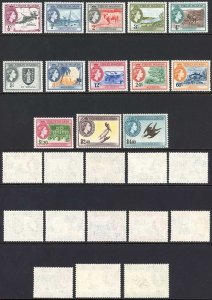 British Virgin Is SG149/61 1956 Set of 13 U/M Cat 110 pounds