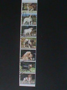 ​RUSSIA-TATAPCTAH-WORLD FAMOUS DOGS FANCY CANCEL-VF-LAST ONE-HARD TO FIND