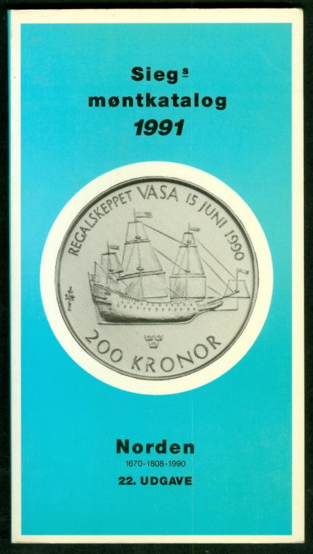 SIEG MONTKATALOG 1991 (COINS OF SCANDINAVIA) CATALOG