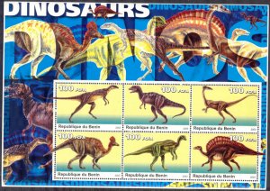 Benin 2003 Dinosaurs (III) Sheet MNH