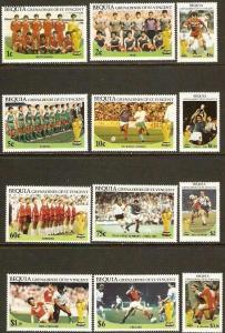 St. Vincent - Bequia - #218-229 -MNH- Soccer '86 -SCV-8.30