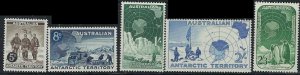 Australia Antarctic Terr L1-5 MH 1957-59 set (an1196)