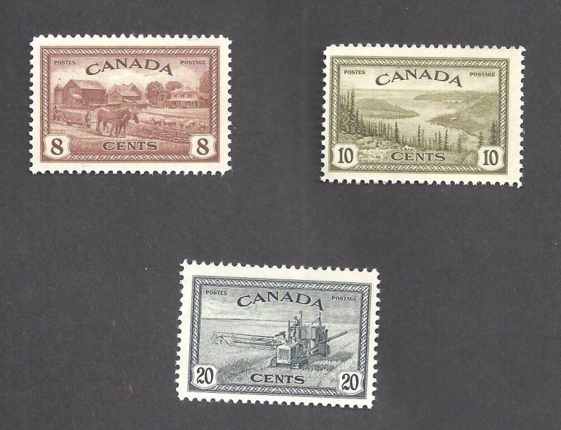 Canada # 268-270 PEACE ISSUE VF MINT NH BS21317-6