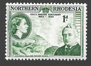 Northern Rhodesia 1953 - MNH - Scott #55 *