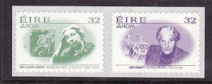 Ireland-Sc#1009A,B- id10-unused NH set-Europa-self-adhesives-1996-