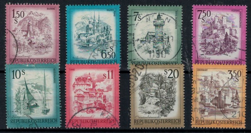 Austria 1977 Definitives - 16 Values - Used