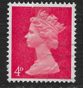 Great Britain #MH7 4p Queen Elizabeth II ~ Used