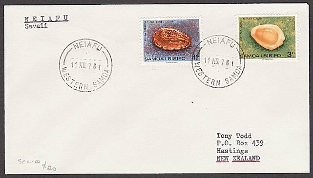 SAMOA 1978 cover NEIAFU cds - scarce........................................B155