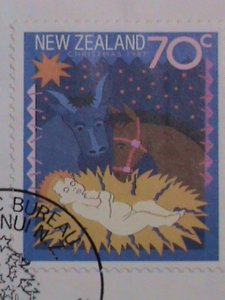 NEW ZEALAND -1987 SC# 880-2  CHRISTMAS CARLOS MINT FDC  WE SHIP TO WORLD WIDE