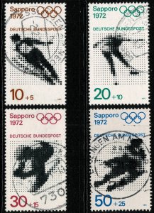 GERMANY 1971 OLYMPIC GAMES PROMOTION USED (VFU) P.14 SG1589-92 SUPERB