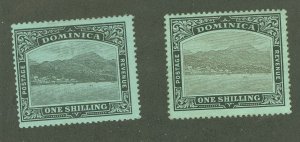 Dominica #44/44a  Single