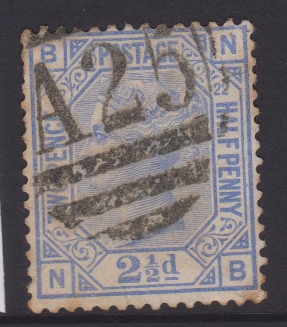 Great Britain Sc#82 Plate 22 Used in Malta - Postmarks A25