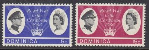 Dominica 193-4 Royal Visit mnh