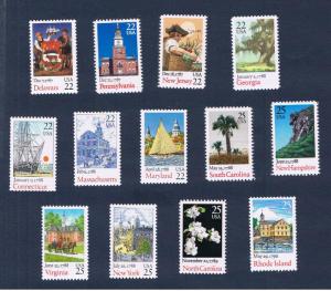 #2336-2348 MVFNH OG Bicentenary Statehood complete Free S/H