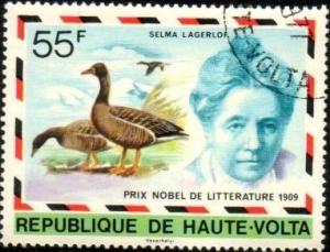 Nobel Prize Winner, Selma Lagerlof, Burkina Faso SC#440 used