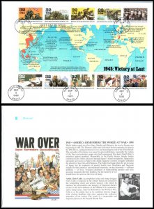 1995 World War II 1945 Sc 2981 FDC Fleetwood victory Japan peace end of conflict