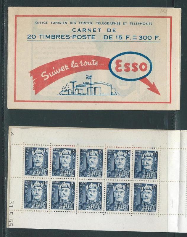 Tunisia 264 Bey of Tunis Booklet of 20