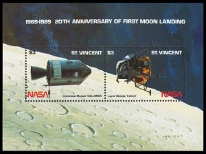 St. Vincent Scott 1209 Souvenir Sheet (1989) Mint NH VF, CV $6.50 C