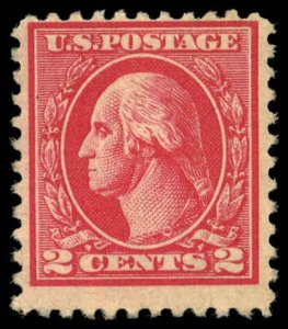 US Sc 527 F/Mint NO GUM - 1920 2¢ Washington Type V