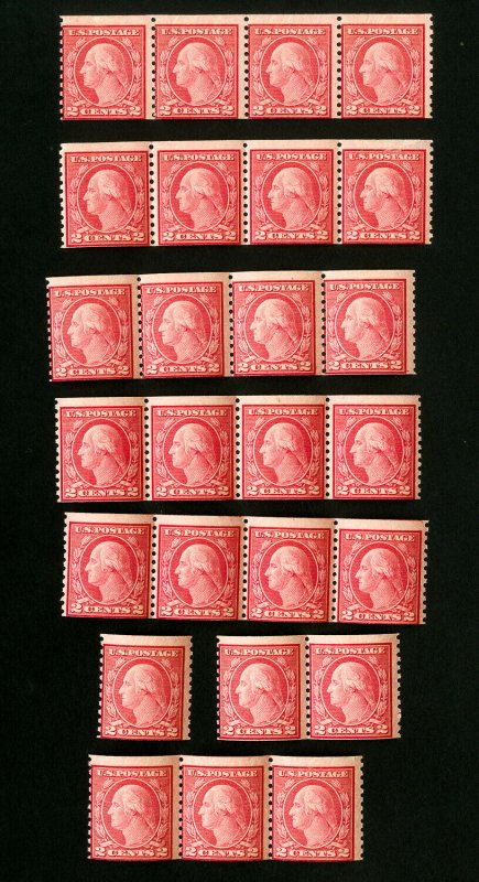 US Stamps # 492 AV/F Mint lot of 25 OG NH Scott Value $475.00