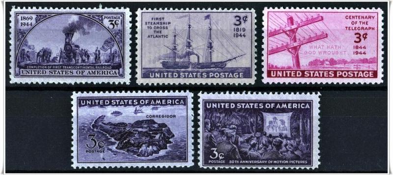 SC#922//926 Commemoratives MNH 